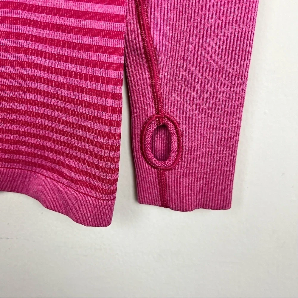 Lululemon Swiftly Tech Long Sleeve Crew Heathered Berry Rumble 6